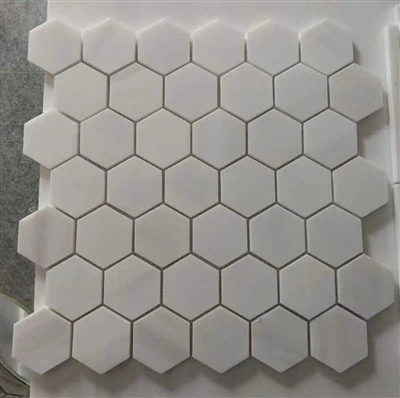 2 spătar pentru plăci de mozaic din marmură hexagonală
