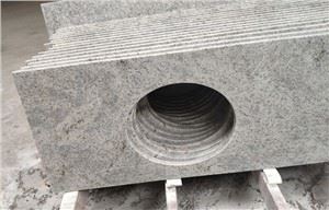 New Kashmir White Granite Vanity Topuri